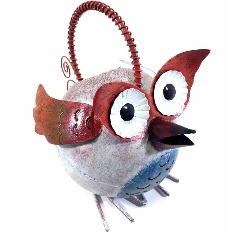 Maturi Worksop Owl Watering Can Sculpture Wayfair.co.uk